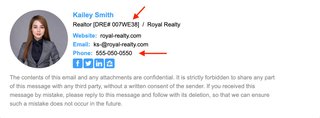 email signature for real estate