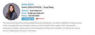 email signature for real estate
