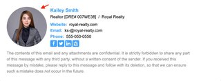 email signature for real estate