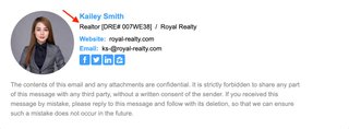 email signature for real estate